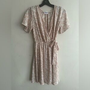 Sienna Sky Faux Wrap   Midi Dress